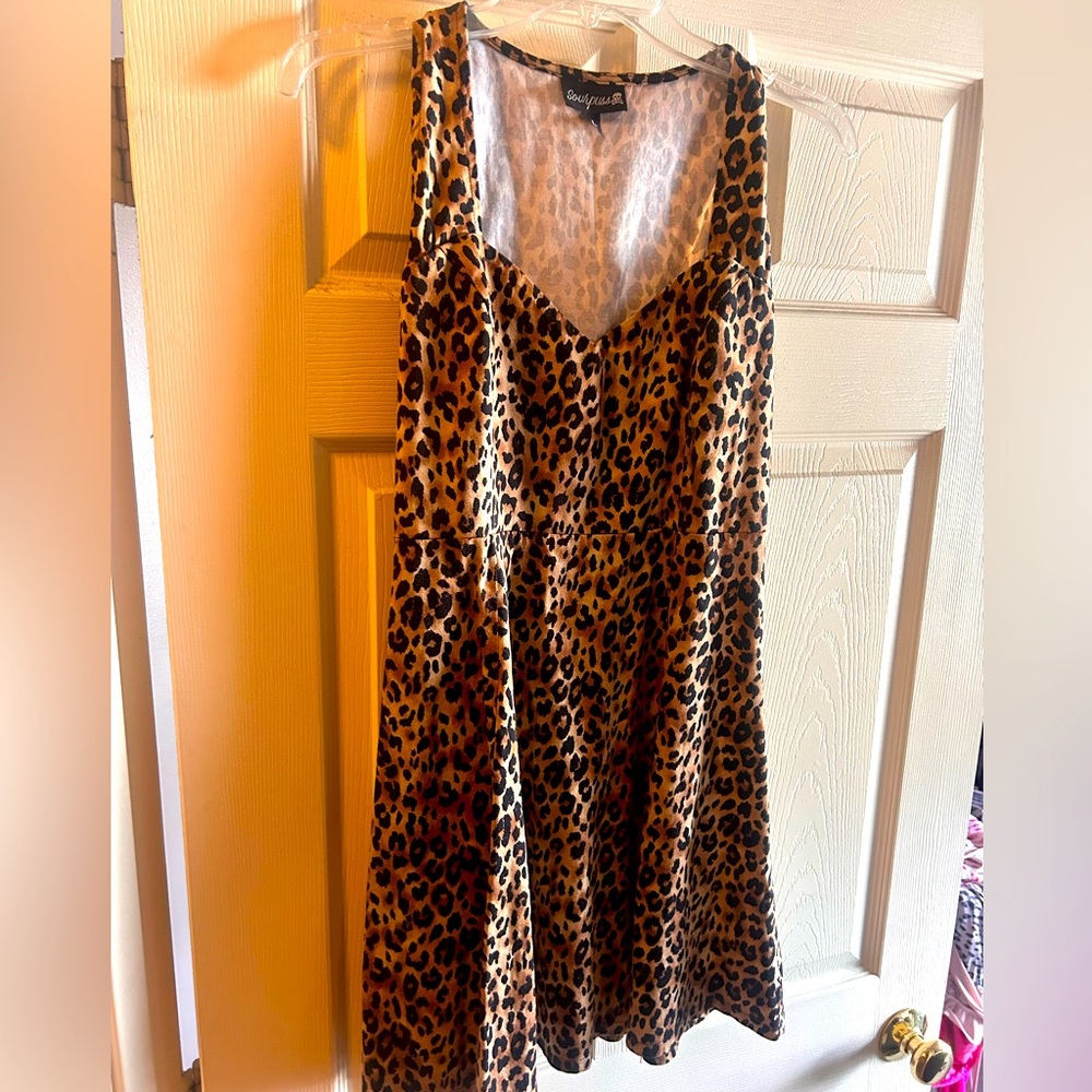 Sourpuss Leopard dress
